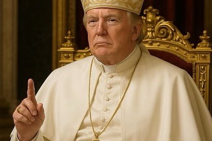 Трамп примерил на себя образ Папы Римского Президент США Дональд Трамп опубликовал изображение, на котором он представлен в образе Папы Римского. Сгенерированную нейросетью картинку он разместил в своей социальной сети Truth Social. На изображении он сидит в белой сутане и тиаре, а на безымянном пальце виднеется папский перстень «Кольцо рыбака». 29 апреля журналисты спросили Трампа, кого бы тот хотел видеть на посту главы католической церкви. В ответ американский лидер заявил, что у него нет каких-либо предпочтений в вопросе кандидатуры. «Я бы хотел быть Папой Римским. Это был бы мой выбор номер один», — сказал глава государства. Конклав в Ватикане для выборов нового Папы Римского соберется 7 мая.