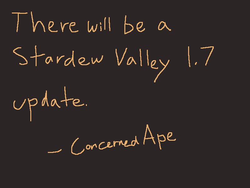 Stardew Valley получит обновление 1 7 но неизвестно когда Concerned Ape заявил что сделает его без какого либо ущерба его новой игре Haunted Chocolatier