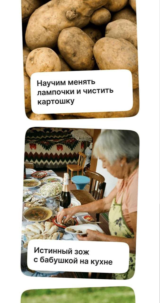 Туры перевоспитания зумеров замечены в России во время такого 7 дневного лагеря участников от 14 до 25 лет обещают превратить из бытовых инвалидов в настоящих людей Колоть дрова чистить картошку набирать воду тренироваться в огороде и вставать в 6 утра вот что ждёт бедных зумеров в деревне Кормить тоже будут три раза в день по бабушкиным заветами Отправляем провинившихся trendach