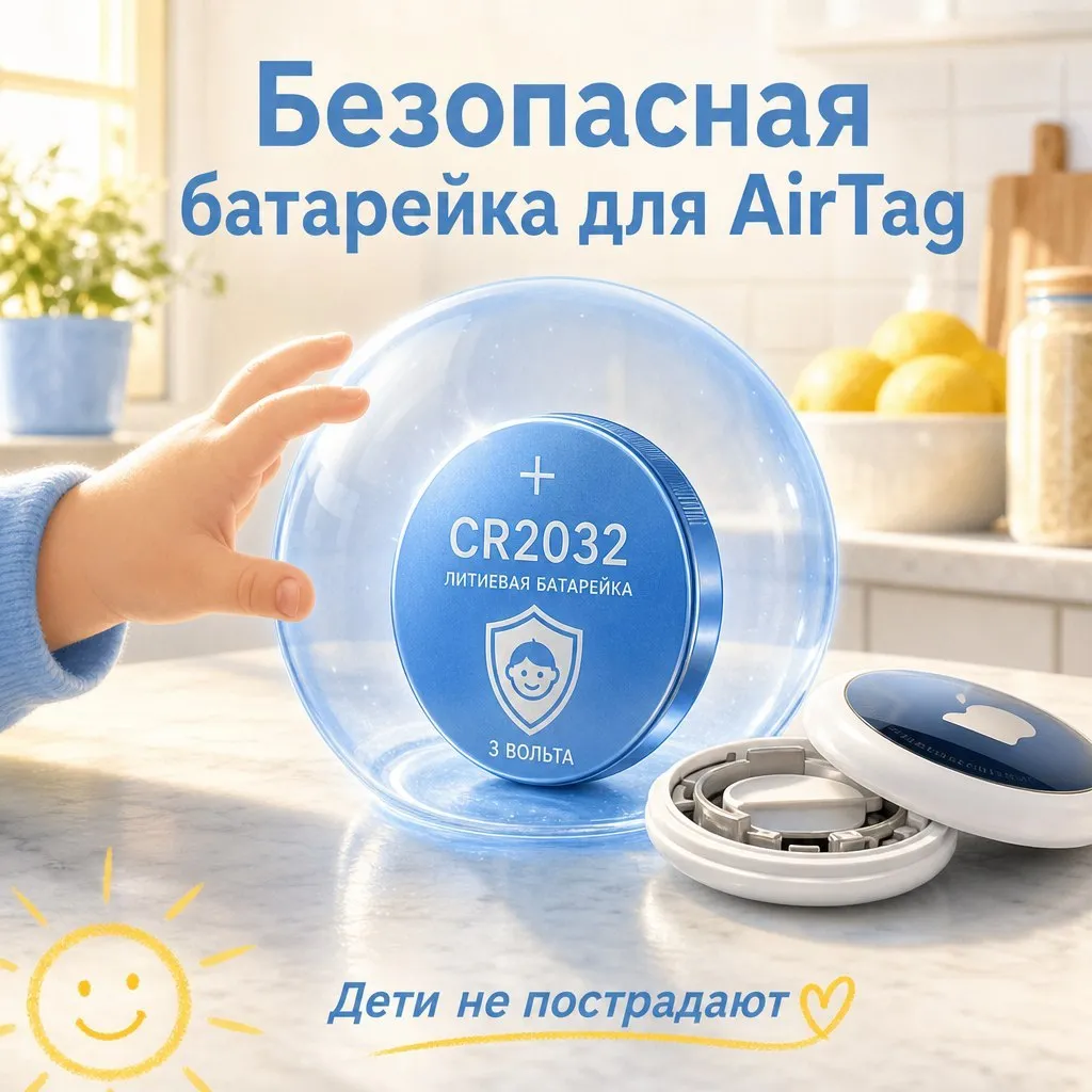 Безопасные батарейки для AirTag если дома дети Energizer выпустила линейку батареек Child Shield и среди них есть CR2032 которые стоят в AirTag Проблема давняя крышка отсека в трекерах Apple открывается слишком легко а если ребёнок проглотит такую батарейку литий может вызвать ожог пищевода буквально за пару часов Новые батарейки Energizer полностью исключают риск ожога при проглатывании плюс покрыты горьким составом чтобы ребёнок сразу выплюнул и окрашивают рот в синий цвет чтобы родители сразу заметили Если дома есть маленькие дети и AirTag замена батарейки на такую выглядит как очевидный шаг AppleInsider в MAX Подписаться