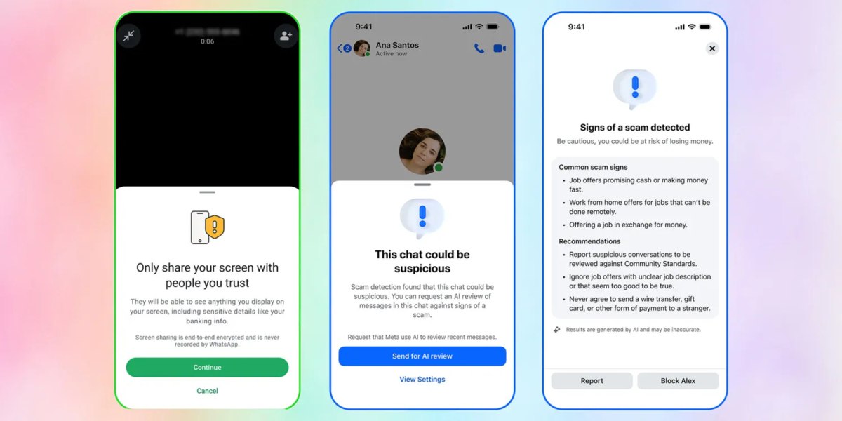 WhatsApp принадлежит запрещённой в России Meta начнёт показывать предупреждение если пользователь захочет включить демонстрацию экрана во время видеозвонка с неизвестным контактом Мера нужна для борьбы с мошенниками Подписаться на IT новости