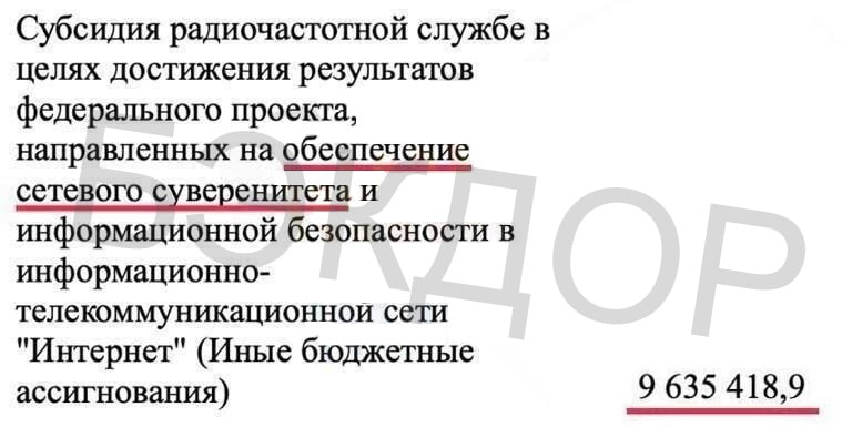 На Чебурнет будут выделять по 95  !  млрд рублей ЕЖЕГОДНО! Власти плотно взялись за изоляцию Рунета и продвижение духовных ценностей в сети. И даже прописали их в бюджете с конкретными суммами.   Цена Чебурнета на 2024-й:  • «Cетевой суверенитет» — 10 млрд рублей • «Скрепы» — 25 млрд рублей • Борьба с VPN — 60  !!  млрд рублей.  Эти суммы превосходят годовые бюджеты Екатеринбурга или Краснодара — и будут браться из налогов. Готовимся, в ближайшие годы будет жарко.     Бэкдор