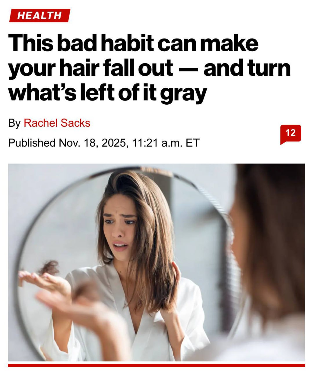 Курение приводит к раннему облысению доказали учёные Сигареты замедляют приток крови к голове повреждают волосяные фолликулы и ДНК волосы просто перестают расти Эксперимент показал что 50 курильщиков замечают у себя седину до 30 лет Прямой эфир