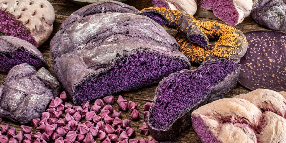 Белорусский фиолетовый хлеб поступил в продажу Уже пробовали его Весной 2025 года в одном из хозяйств посадили 20 гектаров фиолетовой пшеницы привезенной из Омской области Зерно имеет необычный фиолетовый цвет и высокое содержание антоциана природного антиоксиданта полезного для здоровья Об этом БЕЛТА сообщил Борисовский комбинат хлебопродуктов