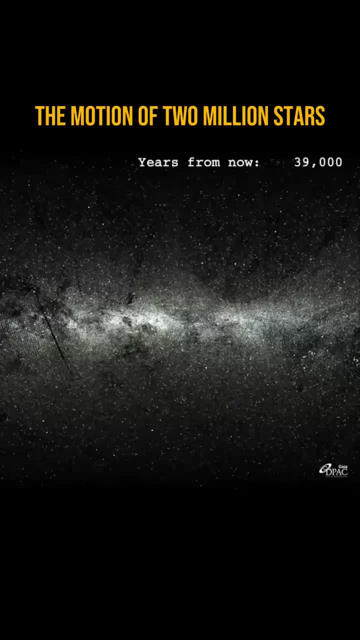 ESA представляет видео о движении звёзд в нашей Галактике