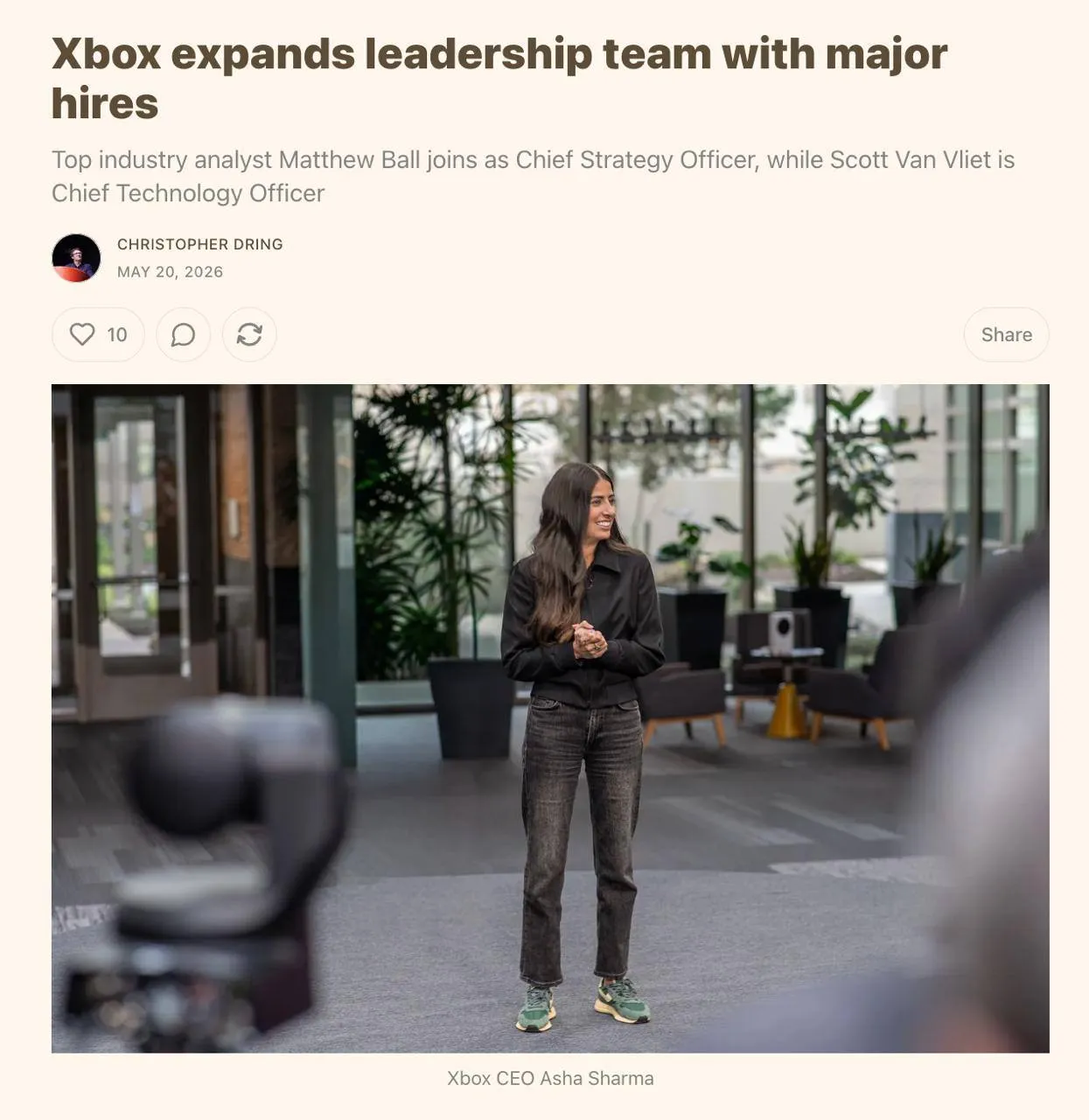 Учёный аналитик Матье Бал стал новым руководителем Xbox TheGameBusiness xbox gaming матьебал