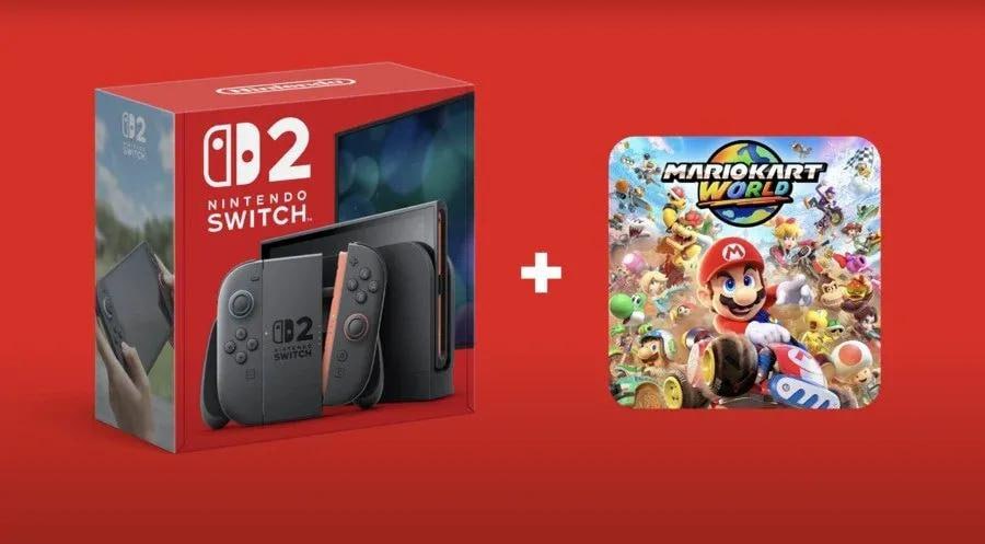 Цена и дата продаж Nintendo Switch 2 в России  Мировой старт продаж новой портативной консоли назначен на 6 июня, и уже 10 июня крупные ритейлеры начнут продавать Switch 2 в России. Изначально будет доступен Switch 2 в бандле с игрой Mario Kart World за 69 тысяч рублей, обычная версия без игр начнет продаваться спустя 7-10 дней. Для сравнения, американская цена новинки – 450 долларов  около 39 тысяч рублей .  Мой Компьютер