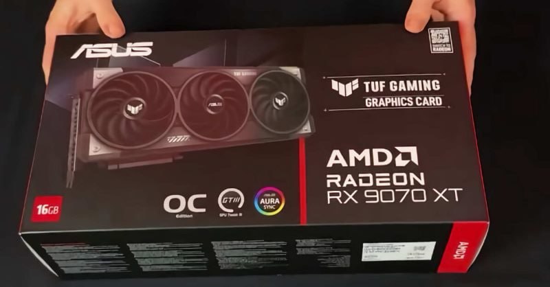 Первые изображения Radeon RX 9070 XT и распаковка от Asus    В сети появились изображения видеокарт Radeon RX 9070 XT от Asus в исполнении TUF Gaming и Prime. Украинский ретейлер Artline опубликовал распаковку модели TUF Gaming, подтвердив наличие 16 ГБ GDDR6    Другой ретейлер, MyGear, показал модель Prime. Ожидается, что AMD анонсирует новинки на следующей неделе, но точные характеристики и цены пока неизвестны    - да ну нафиг, мы дождались хоть чего-то    Следи за новостями VA-PC   Наш менеджер для связи