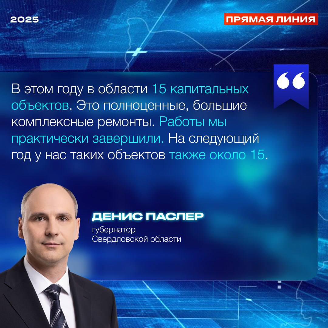 Денис Паслер рассказал о темпах ремонта школ в регионе Подробнее в карточке Губернатор также поделился планами на следующий год по строительству семи детских садов Новые дошкольные учреждения появятся в Екатеринбурге Нижнем Тагиле сёлах Патруши и Косулино Строительство школьных и дошкольных учреждений отвечает задачам нацпроекта Молодёжь и дети