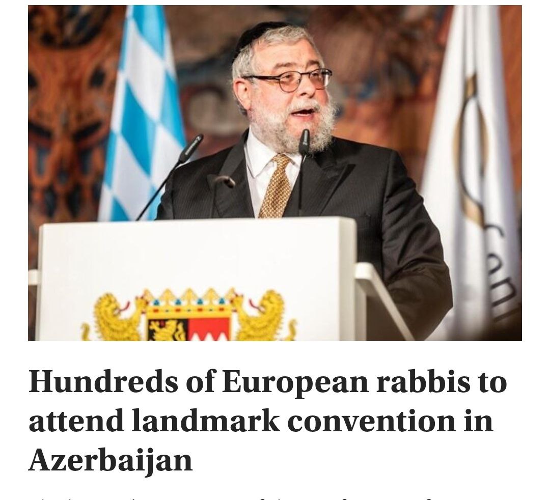 В Азербайджане пройдет конференция европейских раввинов, сообщает Jewish News Sindicate С 4 по 6 ноября в Баку пройдет конференция европейских раввинов. В мероприятии, которое проводится раз в два года, примут участие более 500 раввинов. "Сотни европейских раввинов со всего континента соберутся в Азербайджане этой осенью, чтобы обсудить расширение Авраамовых соглашений на первой подобной конференции в мусульманской стране", - говорится в статье. Кроме того, издание пишет о возможном присутствии на съезде президента Азербайджана Ильхама Алиева.