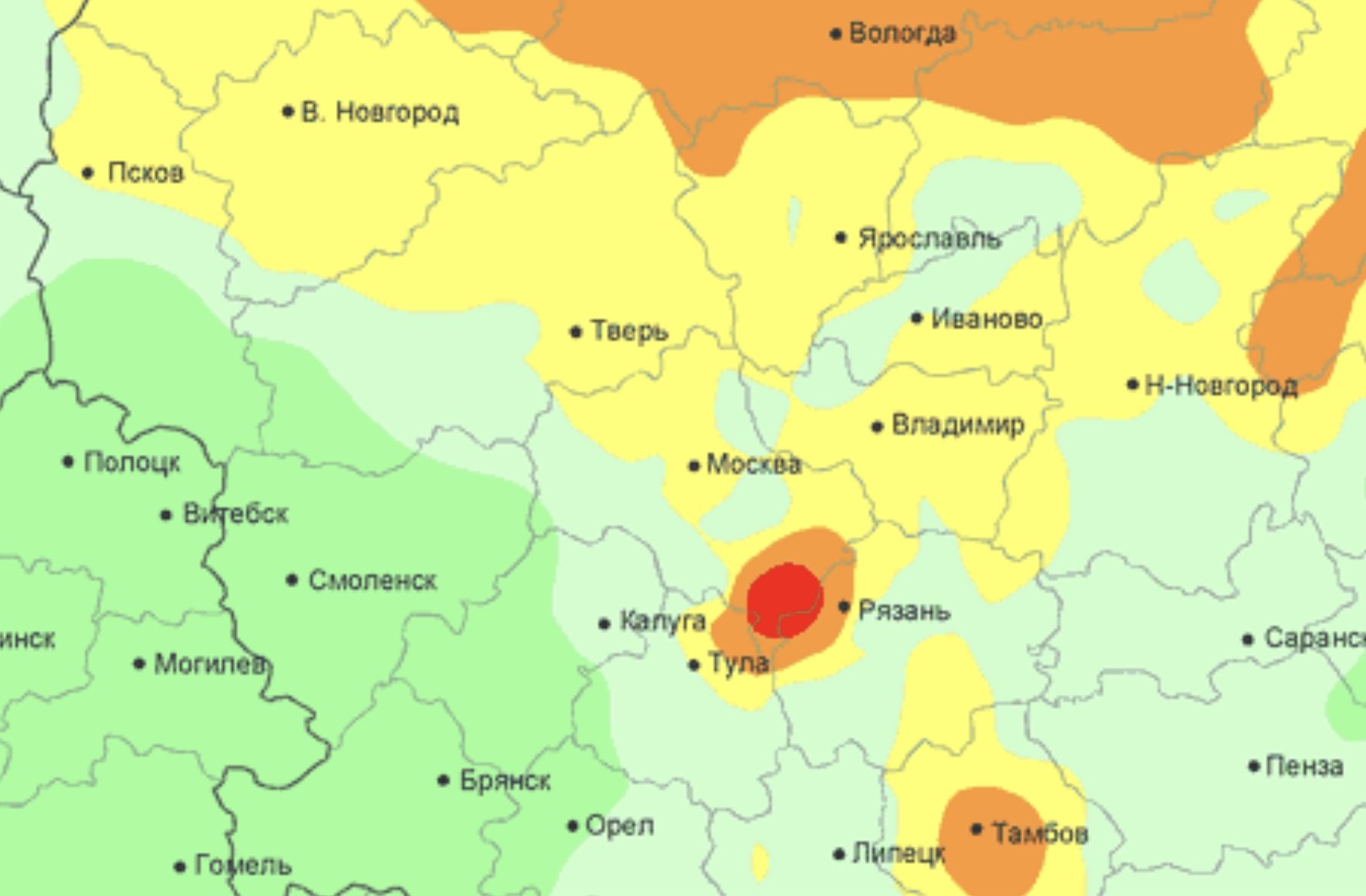 С 24 по 26 июля в Московской области ожидается высокий уровень пожарной опасности: 24 и 26 июля — преимущественно II класс, 25 июля — III класс. В отдельных лесничествах прогнозируется I и III классы. Температура днем до +26°C, дожди маловероятны.