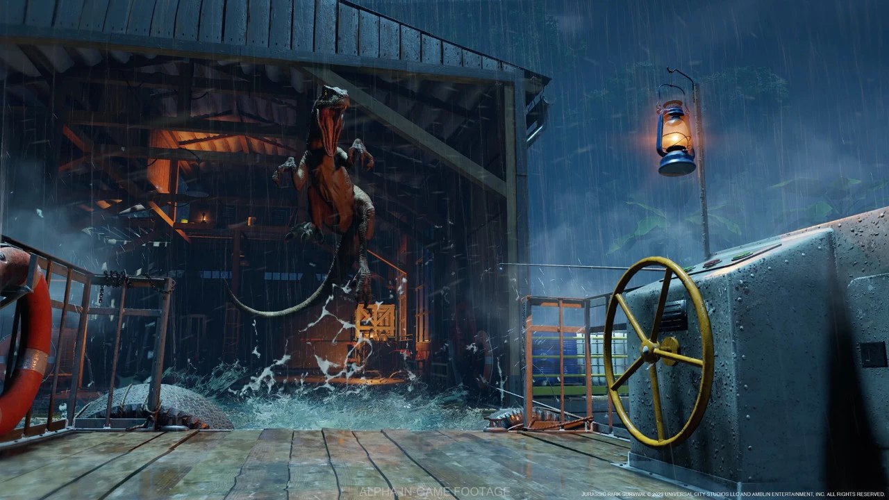 Jurassic Park: Survival   Saber Interactive показала альфа-версию игры, где учёная InGen Майя Джоши выживает на острове Нублар после событий фильма. Игроков ждут знакомые локации, уникальное поведение динозавров и продумывание маршрутов для выживания.