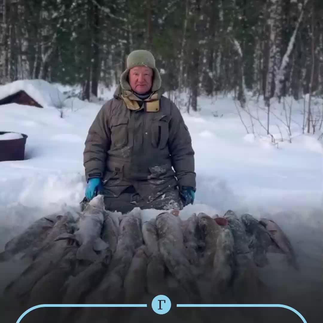 Мэр Белоярского района Сергей Маненков поделился видео успешной зимней рыбалки