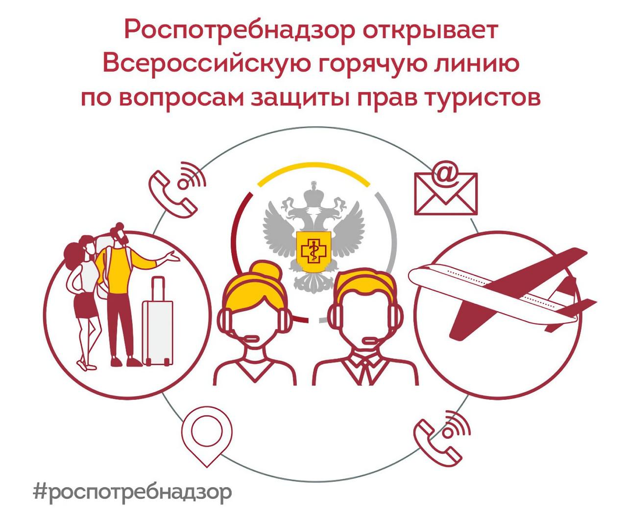Роспотребнадзор открыл горячую линию по вопросам защиты прав туристов Она будет работать в круглосуточном режиме по 06 июня включительно. Специалисты ведомства готовы проконсультировать граждан России в таких областях, как: приобретение туристических путевок; оказание услуг в гостиницах; правах путешественников. Кроме того, на горячей линии могут дать рекомендации по безопасному питанию, качеству питьевой воды в том или ином регионе и прививкам, необходимым для поездки куда бы то ни было. Звонить нужно в Единый консультационный центр Роспотребнадзора – 8 800 555 49 43. Всё это бесплатно, естественно. - Подпишись!