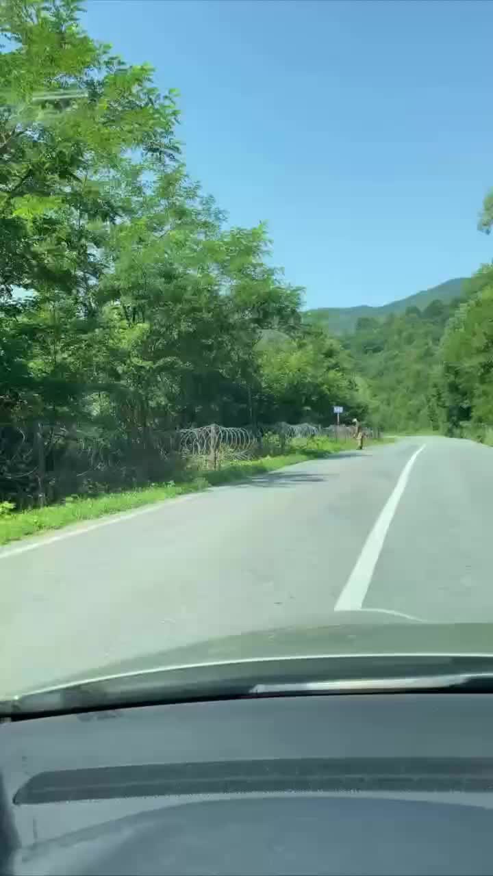 Вирусное видео украинской автодороги с колючей проволокой у границы с Румынией