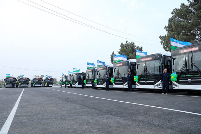 В Термезе обновляется автопарк общественного транспорта В Сурхандарьинской области продолжается реализация поручений Президента по развитию современной и удобной системы общественного транспорта в региональных центрах В рамках этих усилий город Термез получил партию из 35 новых автобусов китайского производства English O zbek tilida Ўзбек тилида На русском iOS Android