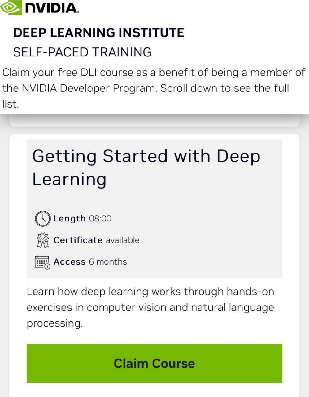 Nvidia открыла бесплатные курсы по нейросетям обучение за которое обычно просят около 90 долларов теперь доступно всем Программа охватывает ключевые направления работу с видео разработку приложений робототехнику и другие практические темы После прохождения курса выдают электронный сертификат Забираем знания без лишних трат здесь