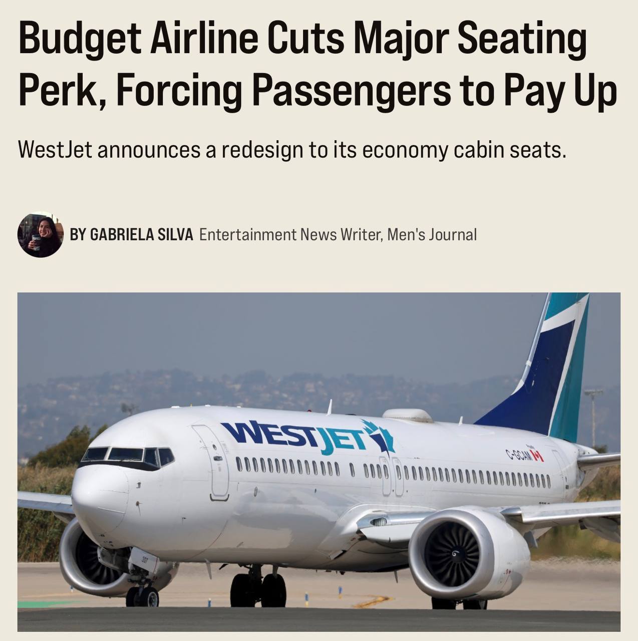 Канадская авиакомпания WestJet убрала откидывающиеся спинки в эконом классе Эконом у них делится на два вида классический и тот где придётся всё время сидеть прямо За откидывание спинки теперь нужно заплатить Финансист Бизнес Подержать канал