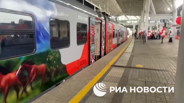 Запуск международного электропоезда 'Диоскурия' соединяет Имеретинский Курорт и Сухум