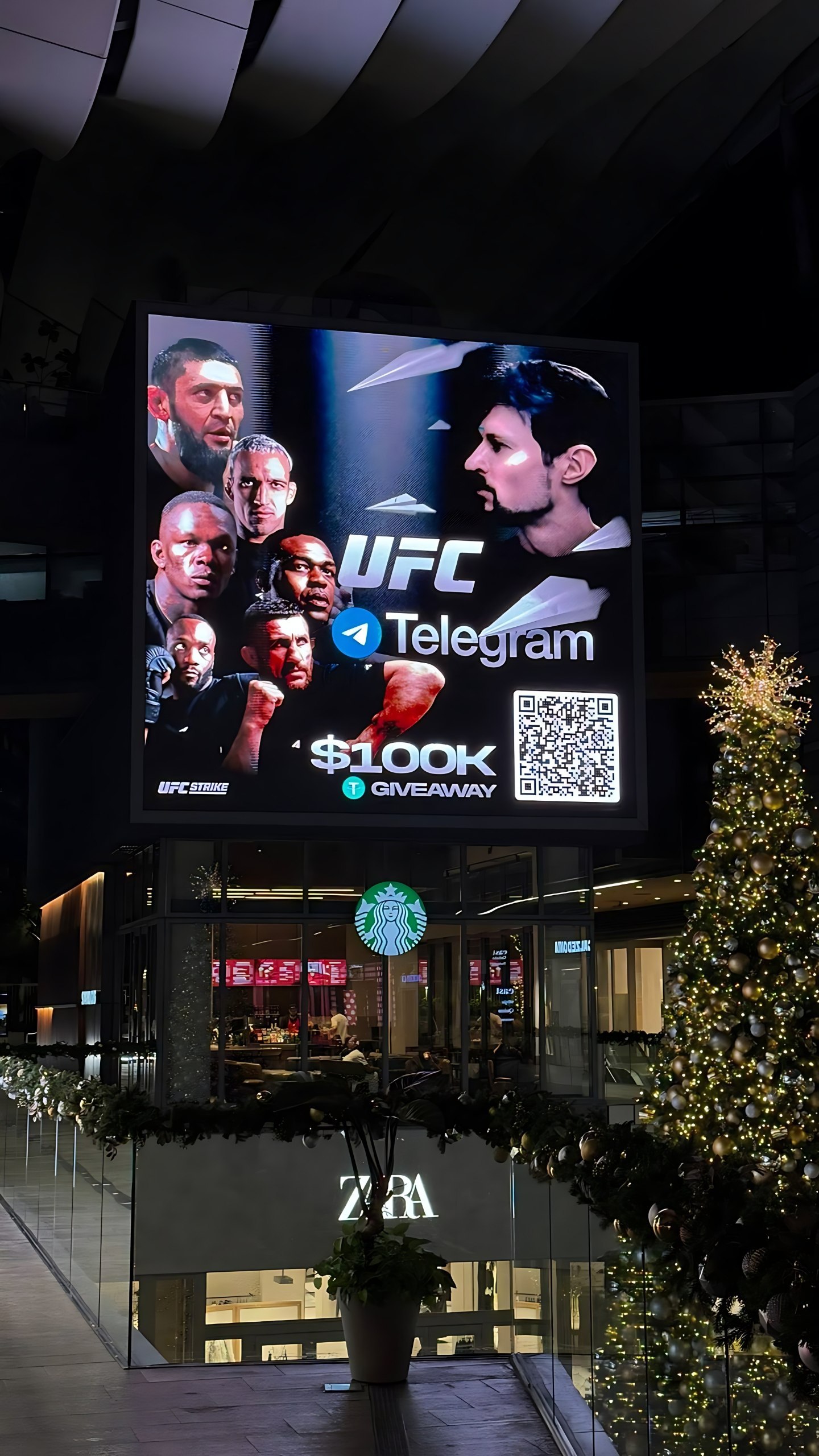 В Майами появилась реклама Telegram и UFC подарков investing investing