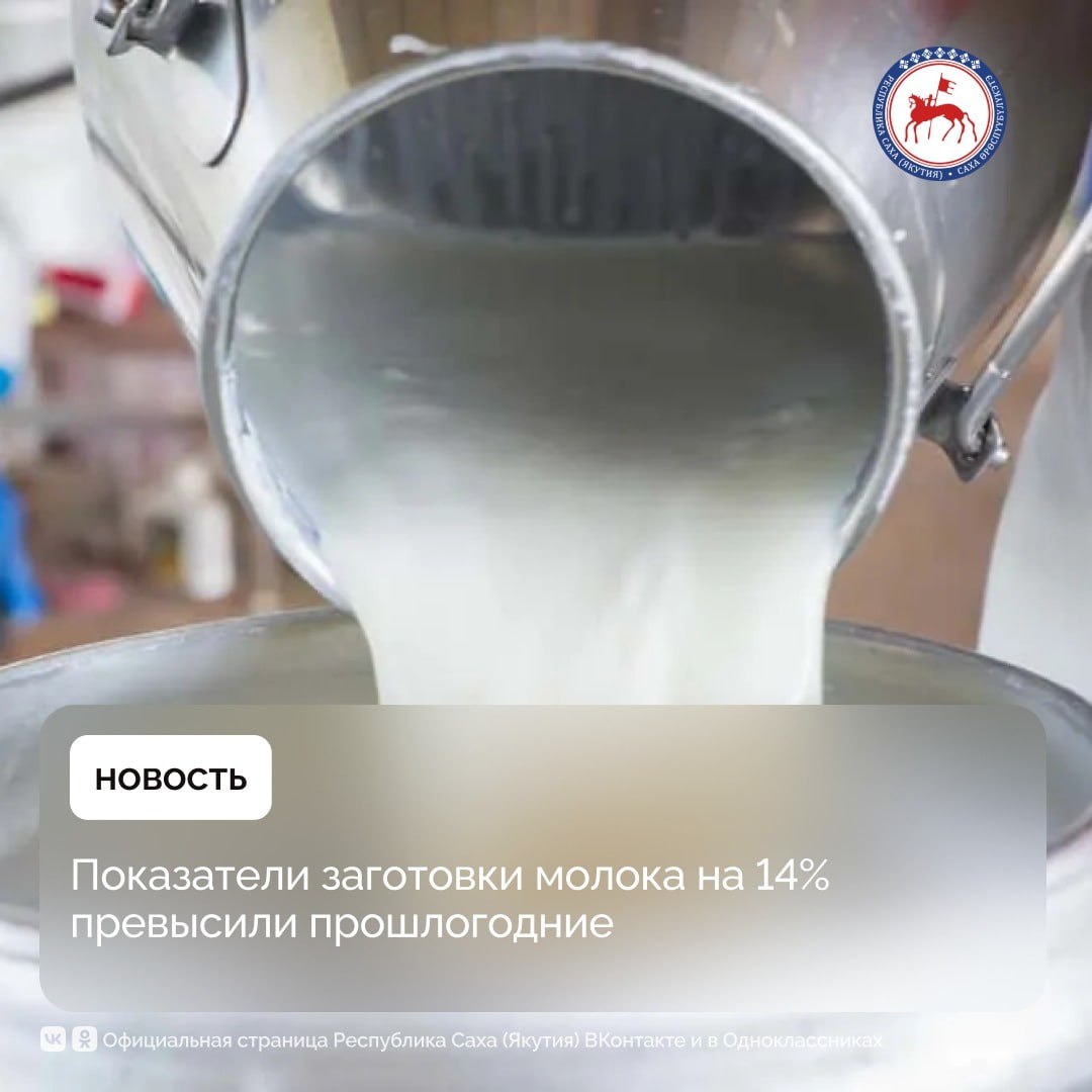 На сегодняшний день в Якутии заготовлено порядка 25 тысяч тонн молока, что на 14% превышает уровень прошлого года. Об этом в ходе брифинга сообщил министр сельского хозяйства и продовольственной политики Якутии Артём Александров. «С учетом корректировок план по молоку на этот год составляет 63 тысячи тонн. Мы видим, что идём с опережением. Это результат системной работы, включая расширение полномочий муниципальных районов, которое вступило в силу с этого года», — отметил Артем Александров. Он подчеркнул, что в крупных районах уже дают прогнозы по перевыполнению доведённых параметров. По информации Артёма Александрова, в 2025 году в заготовке задействованы 48 предприятий и индивидуальных заготовителей в 21 муниципальном районе, включая город Якутск. Отдельное внимание уделяется восстановлению перерабатывающих объектов в населённых пунктах. «В населённых пунктах ведётся восстановление перерабатывающих объектов с учётом доведённых параметров по малым мощностям и оснащению оборудованием ранее не функционировавших объектов», — подчеркнул Артём Александров. #ПравительствоЯкутии