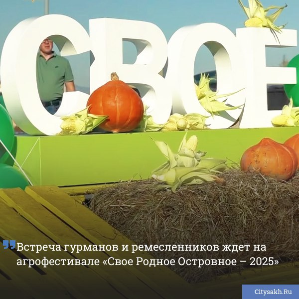 На Верхней ярмарочной площади в Южно Сахалинске 4 октября пройдет агрофестиваль Свое Родное Островное 2025 Жители и гости города смогут приобрести продукты и изделия от местных фермеров и ремесленников   citysakh ru news 122347