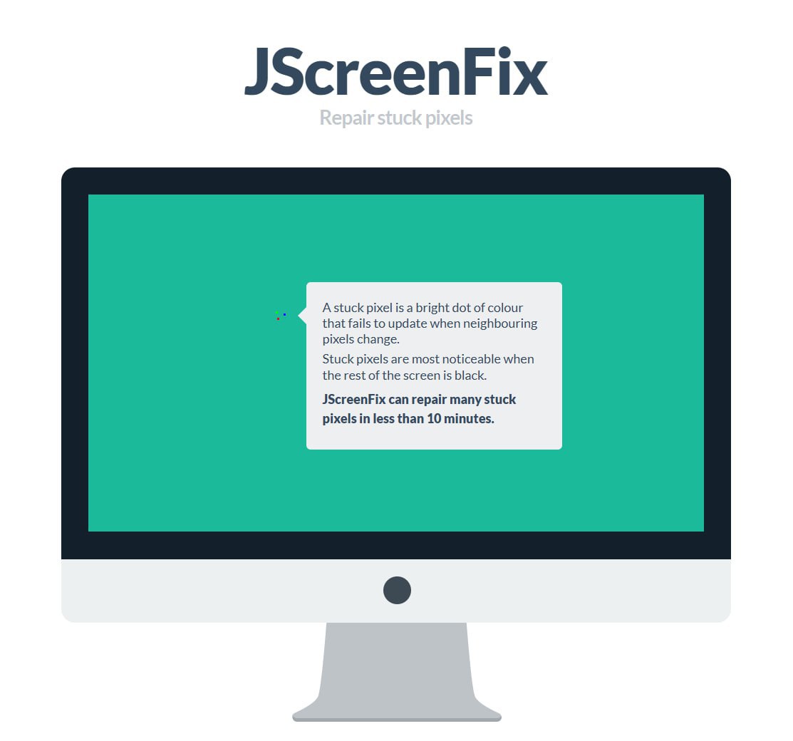 Чиним битые пиксели онлайн JScreenFix спасёт монитор Сервис JScreenFix позволяет восстановить застрявшие пиксели прямо в браузере без установки программ и регистрации Достаточно запустить инструмент и подождать около 10 минут пока система прогонит цветовые импульсы и восстановит участок экрана Полностью бесплатно и работает на любых устройствах