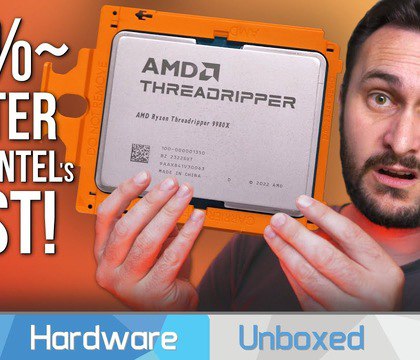 HUB опубликовал обзор Ryzen Threadripper 9970X и 9980X — в HEDT-сегменте новый «король»  Авторы YouTube-канала Hardware Unboxed опубликовали независимый обзор процессоров Ryzen Threadripper 9970X и Ryzen Threadripper 9980X. Блогеры проверили возможности новинок в ряде различных задач и сравнили полученные результаты с показателями различных актуальных CPU.  Читать далее