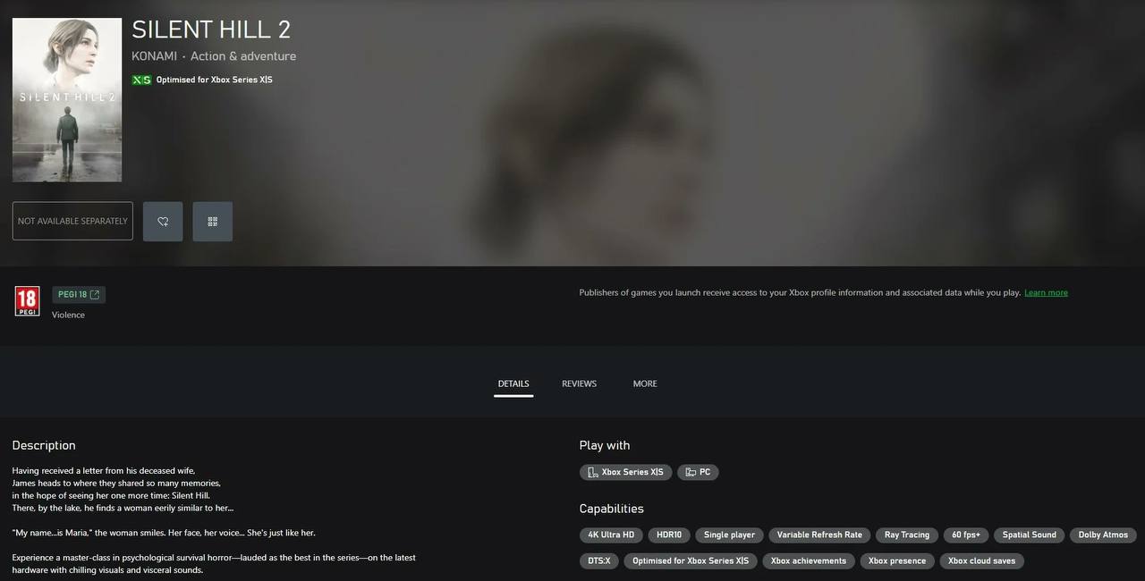 УТЕЧКА По данным цифрового магазина Microsoft Silent Hill 2 Remake выйдет на консоли Xbox Series X S в пятницу 21 ноября 2025 года Игры и подписки PlayShopGame bot Xbox PlayStation Игры GPX Подписывайся