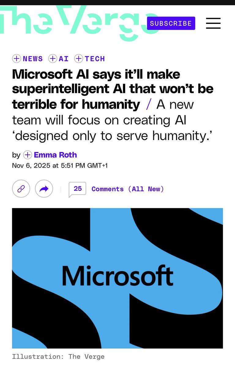 Microsoft AI заявляет что создаст сверхразумный ИИ который не будет страшен человечеству Новая команда сосредоточится на создании ИИ предназначенного исключительно для служения человечеству С этой фразы обычно и начинаются все фильмы ужасов про искусственный интеллект и восстание машин banksta
