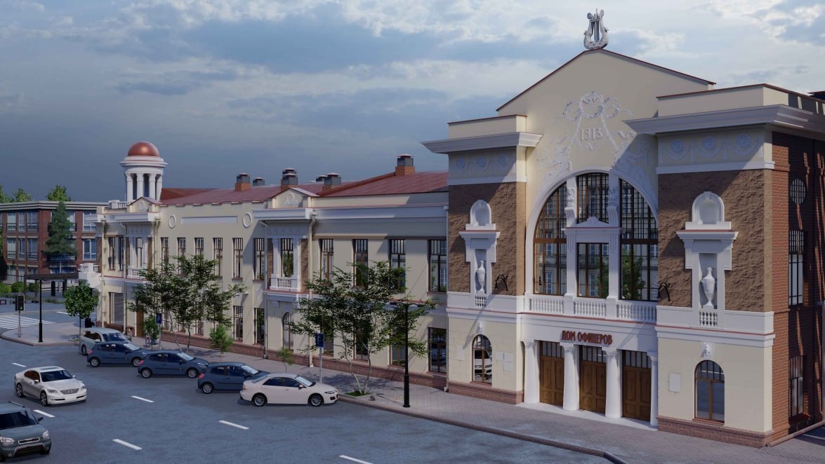 Дом офицеров в Красноярске отреставрируют в 2026 году В здании обновят фасад кровлю и отремонтируют помещения Работы начнут в следующем году рассказали в краевой службе по охране памятников культурного наследия Фото krasookn eniseytv