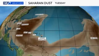 Облако пыли из Сахары движется к США