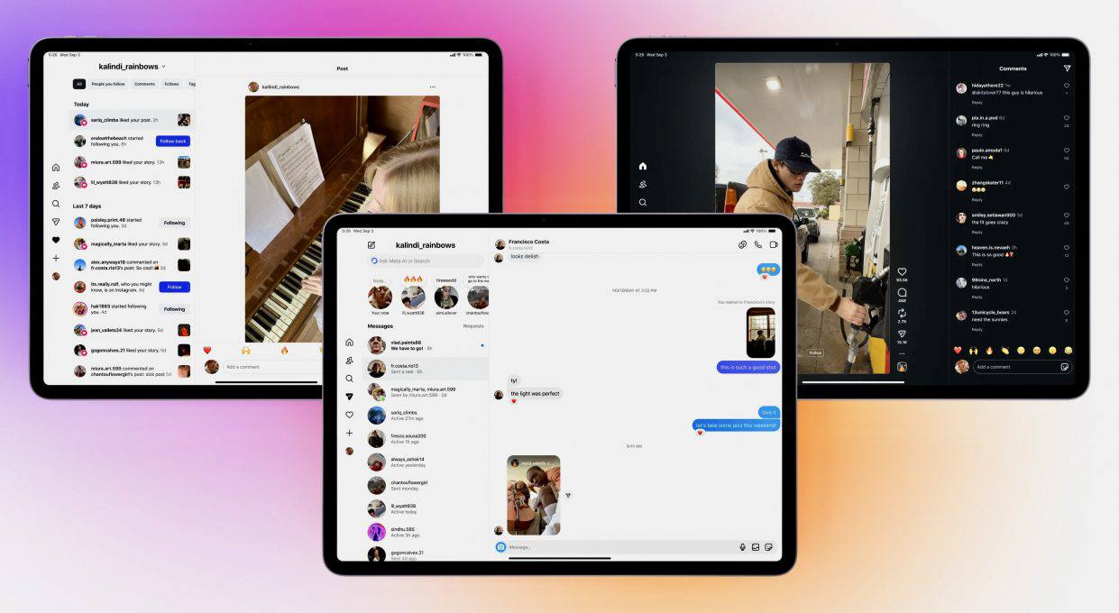 Новость дня Instagram вышел на iPad спустя 15 лет Приложение доступно в App Store и поддерживает весь функционал сторис ленту постов и даже рилсы принадлежит Meta признанной экстремистской организацией на территории РФ