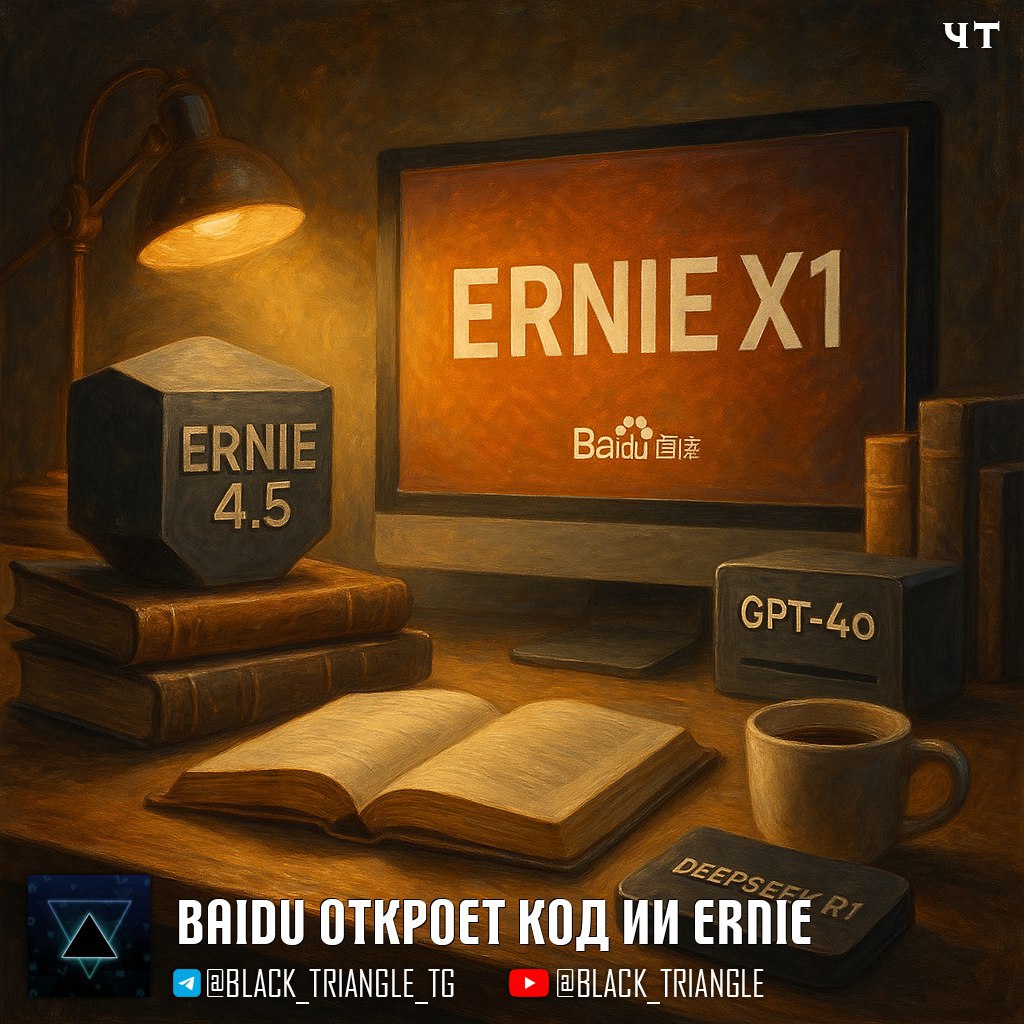 Китайская компания Baidu откроет исходный код своей генеративной модели ИИ Ernie  Ранее компания выступала против политики открытого кода. ‍    Аналитики считают, что этот шаг может существенно повысить конкурентоспособность открытых моделей и оказать влияние на ценообразование в сфере ИИ.  Baidu позиционирует Ernie как более доступную альтернативу моделям конкурентов, таким как OpenAI и Anthropic.     ERNIE 4.5 сопоставима с GPT-4.5 от OpenAI и превосходит GPT-4o в нескольких отраслевых тестах.   ERNIE X1 обеспечивает производительность на уровне DeepSeek R1 всего за половину цены.   «Baidu всегда поддерживала свою фирменную бизнес-модель и выступала против открытого исходного кода, но такие нарушители правил, как DeepSeek, доказали, что модели с открытым исходным кодом могут быть такими же конкурентоспособными и надёжными, как и фирменные»  — отметил главный аналитик исследовательской и консультативной группы Omdia Лиан Цзе Су. ================   News     Soft     Gear     Links