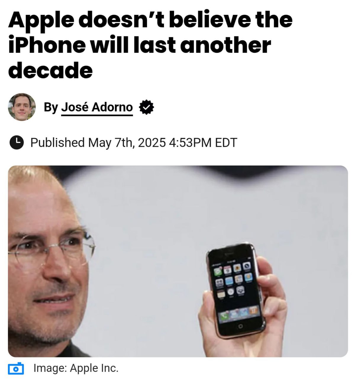 Будущее iPhone под вопросом: что говорят в Apple? Топ-менеджеры компании Apple выражают сомнение в том, что iPhone просуществует еще 10 лет. И это не безосновательные слухи — так считает старший вице-президент Эдди Кью, который заявил: «Через 10 лет iPhone может вам больше не понадобиться, как бы удивительно это ни звучало». Что же лежит в основе таких предположений? - Тим Кук теряет интерес к развитию смартфонов. - Его более захватывает идея AR-очков, которые могут прийти на смену телефонам. - Однако, на данный момент вместо переворота рынка мы получили Vision Pro с высокой ценой и множеством сложностей. Возможно, если вас еще не удивляла судьба кнопочных телефонов Nokia, стоит присмотреться к своему нынешнему iPhone. Вполне вероятно, что через десятилетие он займет место рядом с пейджером.