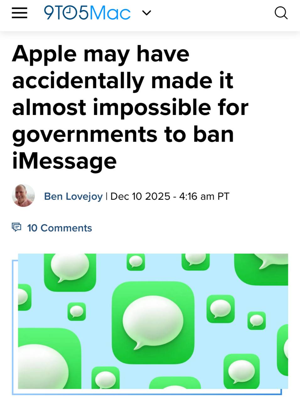 iMessage не смогут забанить ни одна страна Apple сделали его частью push сервиса Без iMessage iPhone перестаёт получать любые пуш уведомления от банков до госуслуг Изначально схема была придумана чтобы операторы связи не могли отрезать iMessage Теперь заблокировать сервис точечно почти нереально Ловит даже на парковке Илон Маск