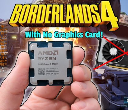 Borderlands 4 запустили на ПК без дискретной видеокарты Автор YouTube канала RandomGaminginHD проверил можно ли запустить свежий лутер шутер Borderlands 4 на ПК без дискретной видеокарты ограничившись мощностями интегрированного GPU Для своих изысканий он использовал систему с гибридным процессором Ryzen 7 8700G с интегрированной графикой Radeon 780M