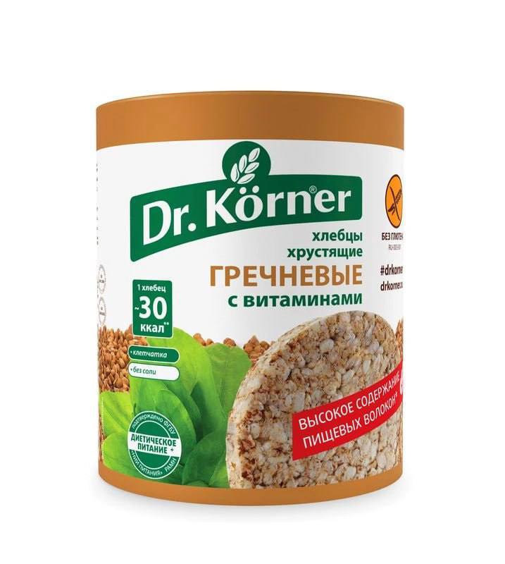 Диетические хлебцы Dr Korner приводят к набору веса из за завышенного содержания калорий и углеводов сообщают СМИ Экспертиза выявила 5 13 пищевых волокон вместо заявленных 14 1 в продукции Гречневые с витаминами которая к тому же стоит значительно дороже обычных bezposhady
