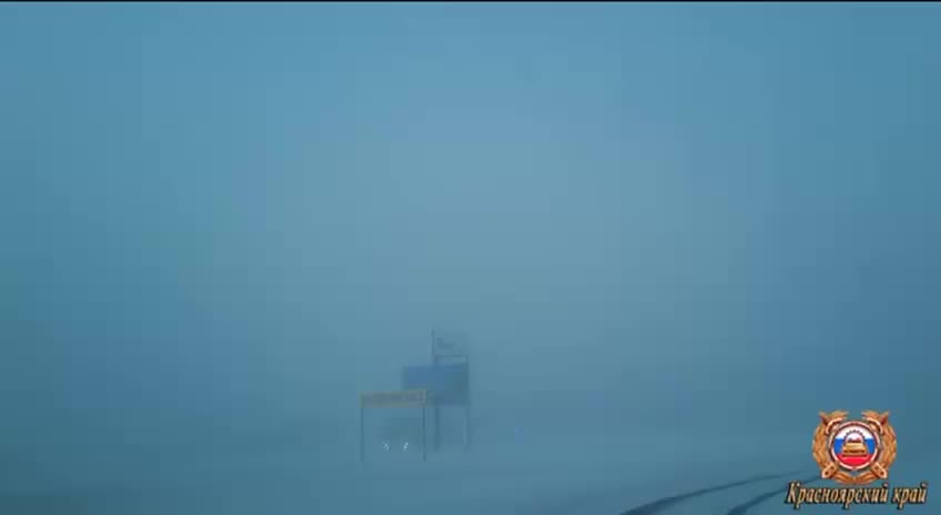 Грузовик с 30 коровами застрял в снегу на трассе в Назарово