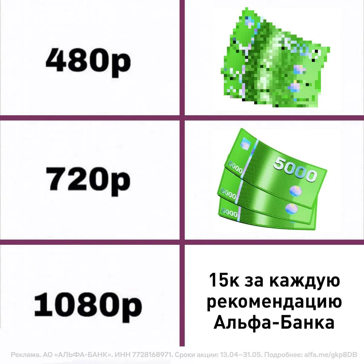 Те кто порекомендует Альфа Банк друзьям в мае получат до 15 тысяч рублей за каждого приглашённого Можно кидать ссылки на счета карты платёжные стикеры и не только Главное успеть до 31 мая