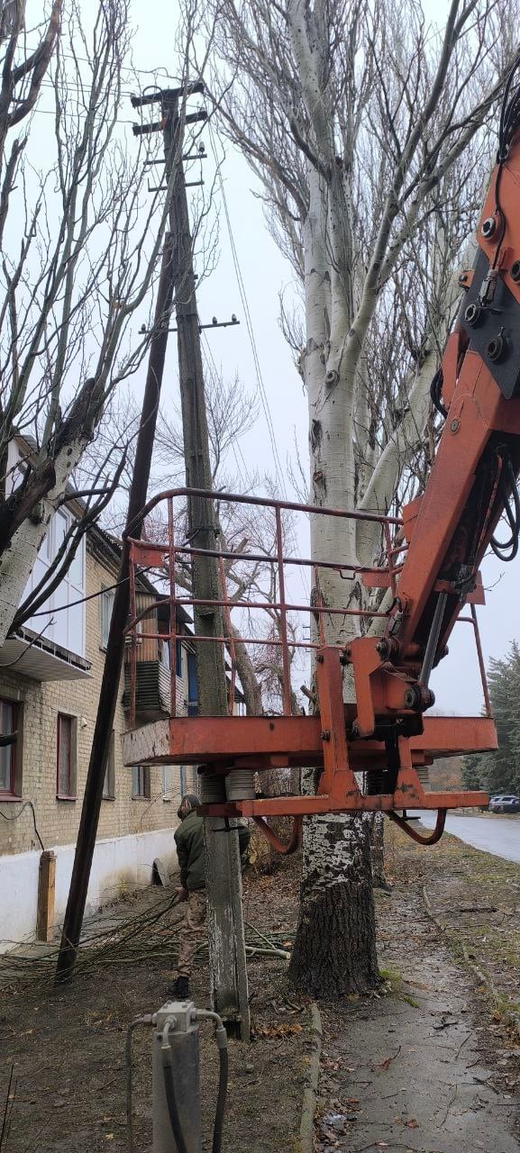 В Старобешевском округе продолжается кронирование деревьев   Аварийная бригада продолжает работы по кронированию деревьев в пгт Старобешево на улицах Почтовой и Советской.