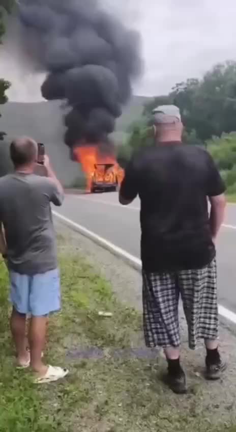 В Дунае и Тымовском произошли случаи возгорания автомобилей