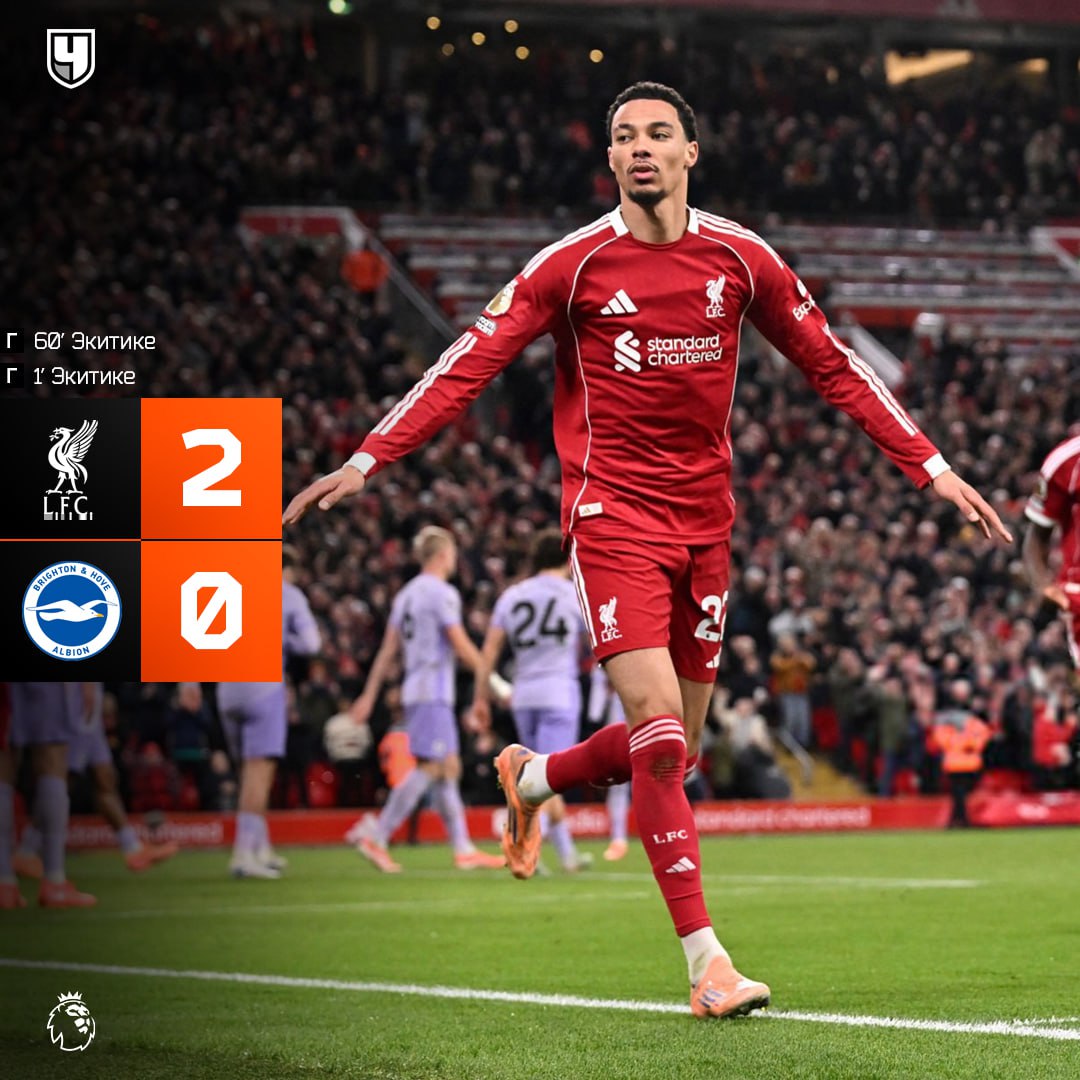 Салах вернулся и побил рекорд но главный герой матча Экитике Вторая победа Ливерпуля подряд с учётом ЛЧ редкость для нынешнего сезона проАПЛ