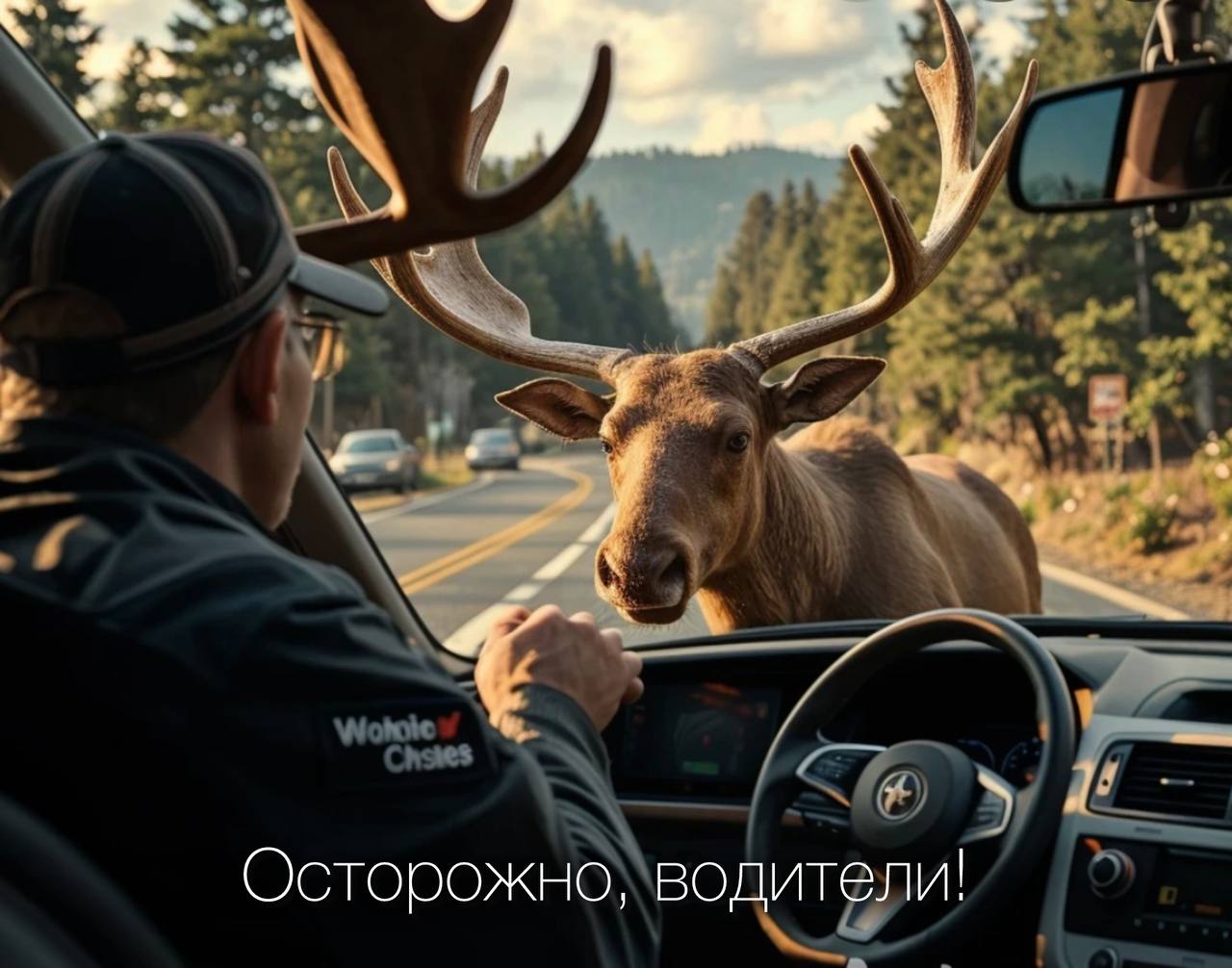 Водителей предупреждают что у самцов лосей начался гон и просят быть внимательнее Большинство аварий с участием диких животных случается в темное время суток   Подписаться I Прислать новость