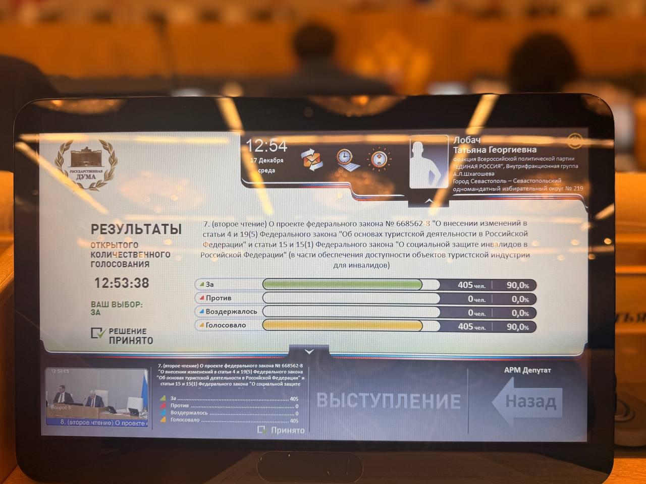 Единогласно приняли закон об обеспечении доступности объектов туристской индустрии для инвалидов и маломобильных граждан Законопроект направлен на обеспечение доступности туристского продукта для инвалидов и создание условий для их беспрепятственного доступа к объектам туристской инфраструктуры Новые требования предполагают сопровождение маломобильных граждан допуск собак проводников бесплатные парковочные места и создание удобной среды для отдыха Элементами доступной среды должны быть обеспечены все объекты туриндустрии подлежащие классификации за исключением гостевых домов Обустройство коснется и прилегающих к ним территорий Для уже существующих туристических объектов правила доступности для людей с инвалидностью вступят в силу после плановой реконструкции или капитального ремонта но не позднее 1 января 2030 года Что касается новостроек то здесь все просто доступность должна быть заложена в проекте строительства конкретного объекта Это уже предусмотрено действующим законодательством   Порядок обеспечения условий доступности для инвалидов объектов туристкой индустрии и предоставляемых услуг а также оказания им при этом необходимой помощи будет устанавливаться федеральными органами исполнительной власти осуществляющими функции по выработке и реализации государственной политики и нормативно правовому регулированию в установленных сферах деятельности