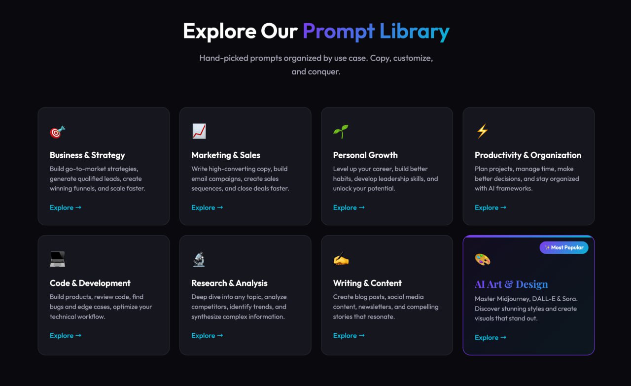Реддитор создал обширную библиотеку промтов для различных задач Энтузиаст с Reddit собрал коллекцию промтов которые пригодятся в программировании текстовых и графических проектах а также в исследованиях Каждый из них тщательно проверен на разных нейросетях поэтому вы не найдете там простых отписок Также доступен генератор кастомных промтов Забрать бесплатно можно по ссылке DeepTechNET Канал про тренды из мира IT технологий нейросетей и бизнеса