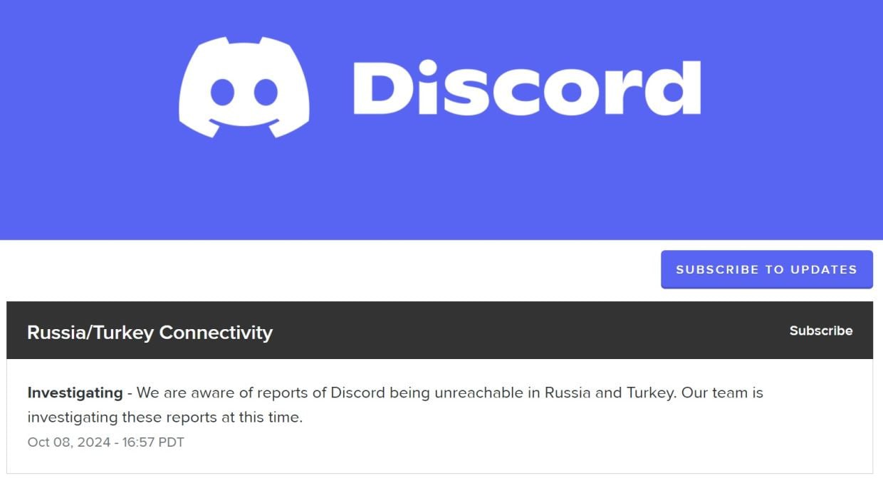 Discord могут разблокировать — команда площадки уже изучает проблемы в России и Турции.  Будем надеяться, что сервис удалит противоправные материалы и снова начнет работу.   Верим и ждем