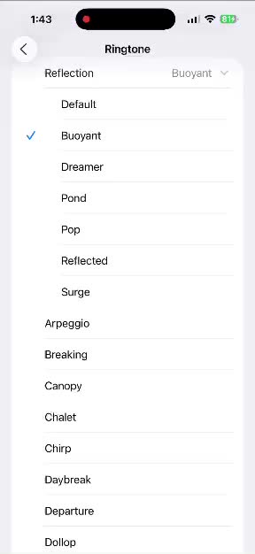 iOS 26 представила новый рингтон Dreamer