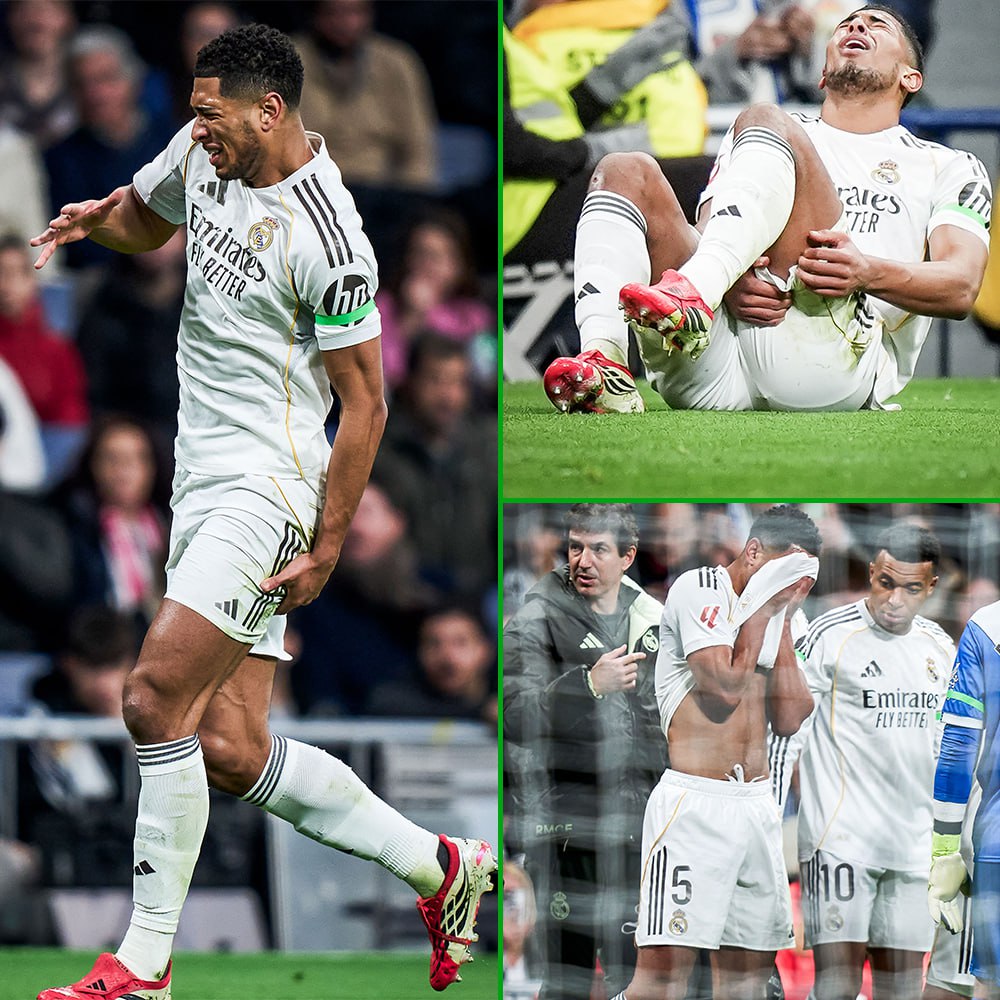 Джуд Беллингем получил травму и в слезах покинул поле Полузащитник Реала дернул заднюю поверхность бедра уже на 8 й минуте матча Ла Лиги против Райо Вальекано После оказания медицинской помощи вместо англичанина вышел Браим Диас Реал обыграл Райо 2 1 благодаря голу Килиана Мбаппе с пенальти на 90 10 минуте Подписывайтесь на РИА Новости Спорт в MAX