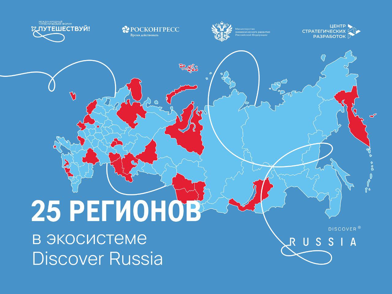 25 российских регионов стали участниками экосистемы Discover Russia На Международном туристическом форуме «Путешествуй!» состоялась церемония подписания лицензионных соглашений о вхождении в экосистему национального туристического бренда Discover Russia между Центром стратегических разработок и 25-ю российскими регионами. Заместитель генерального директора ЦСР Дмитрий Смольников: Сегодня национальный туристический бренд Discover Russia привлекает все больше внимания иностранных туристов, туроператоров и представителей российского бизнеса. После прошлого форума "Путешествуй!" ЦСР и министерство туризма Камчатского края создали один из первых региональных брендов, вошедших в экосистему национального туристического бренда Discover Russia и первый брендированный видеоролик для привлечения китайских туристов. На сегодняшний день региональная айдентика разработана уже для 37 регионов. Благодаря подписанным соглашениям регионы получили еще один эффективный инструмент для улучшения восприятия региона, как привлекательного места для отдыха и бизнеса на зарубежных туристических рынках. Под новым туристическим брендом Россия уже была представлена, как единое туристическое направление на 8 международных отраслевых выставках. А создание ориентированных на иностранного туриста туристических продуктов, вошедших в каталог под брендом Discover Russia, позволило увеличить иностранный турпоток в 13 российских регионах более чем на 30%. ЦСР за два года помог регионам и подготовил более 80 экспертов, способных создавать качественный визуальный контент и применять его для раскрытия уникальности своих регионов при помощи "поющей линии" Discover Russia. ‼ Уже половина российских регионов определилась с целевыми аудиториями среди иностранных государств и при помощи бренда, используя легенды и истории начали превращать локальные особенности в глобальные преимущества. Национальный туристический бренд Discover Russia создан в рамках реализации национального проекта "Туризм и гостеприимство" для продвижения России на зарубежных рынках. Развитием национального туристического бренда Discover Russia занимается Центр стратегических разработок в соответствии с решением правообладателя — Минэкономразвития России. К 2030 году число иностранных путешественников в России должно достичь 16 млн человек, по итогам 2024 года турпоток иностранных путешественников составил около 5,2 млн человек. В 2025 году ЦСР прогнозирует, что турпоток интуристов составит не менее 5,8 млн человек. #новости #ЦСР #туризм #DiscoverRussia #путешествуй #регионы #GoldenRing #SilverWay подписаться на канал
